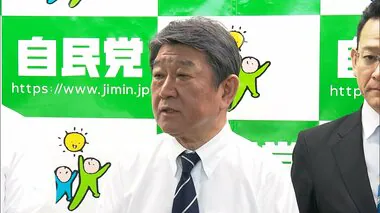 自民・茂木幹事長「今国会で必ず成案を得る」　政治資金規正法の改正について