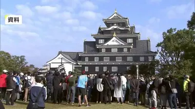 リニューアル効果の岡山城天守閣に外国人入園者が過去最多の岡山後楽園…コロナ禍前に迫る入場者数【岡山】