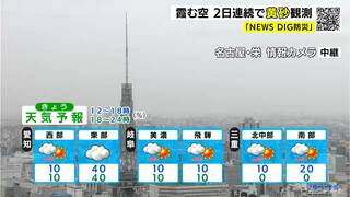 天気予報（4/18昼）霞む空 ２日連続で黄砂観測