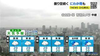 天気予報（4/30昼）午後も曇り空続く にわか雨も