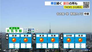 天気予報（5/10昼）寒い朝　日中は２５℃も 寒暖差に注意　青空続く