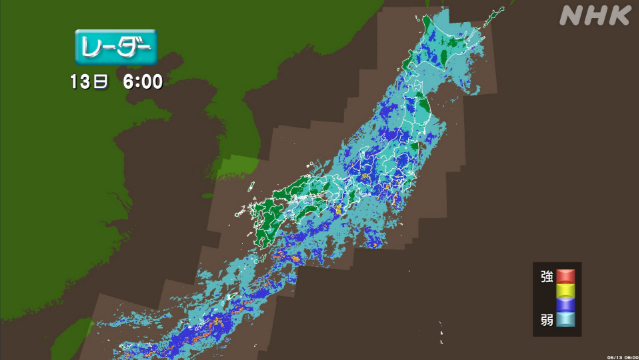 南西諸島～北日本で非常に激しい雨のおそれ 土砂災害に警戒