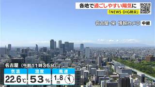 天気予報（5/14昼）晴れて気温上昇 各地で過ごしやすい陽気に