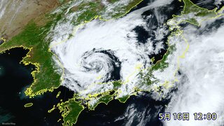 【動画で見る】日本海に渦巻く“台風のような雲”　　山陰や東北で30m/s超の暴風観測　気象衛星が宇宙から捉えた「寒冷渦」　