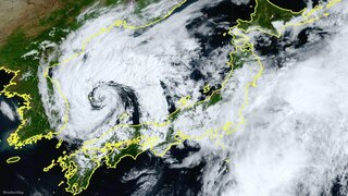 日本海に“まるで台風のような渦”　上空に強い寒気伴う「寒冷渦」　西日本では風強く瞬間的に25m/s以上観測の地点も　17日にかけて全国的に“天気急変” 注意