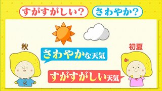 【天気メモ】「すがすがしい天気」であって「さわやかな天気」ではない！？