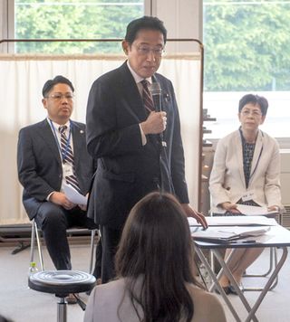 規正法「今国会成立を約束」＝岸田首相、山形で車座対話