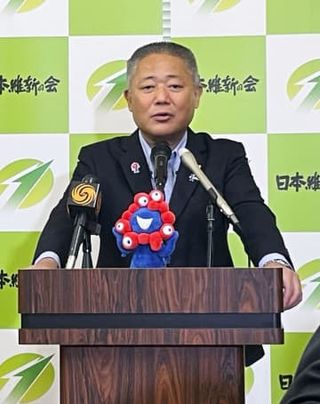 維新馬場代表「部分連合」に言及　与党過半数割れなら選択肢