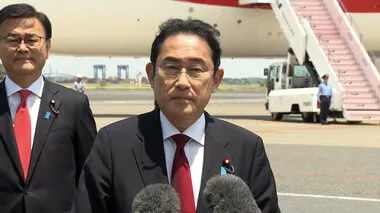 岸田首相「日中の戦略的互恵関係を確認したい」　日中韓サミットへ出発