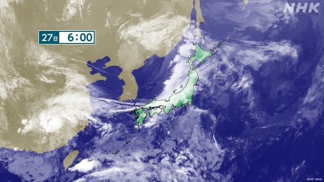 沖縄～東日本で大気不安定 29日にかけ非常に激しい雨のおそれ