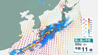 【大雨情報】“線状降水帯の予測”エリア拡大、新たに高知・徳島・愛知・岐阜・静岡にも…線状降水帯発生なら大雨災害の危険度"急激に高まる可能性”（雨風シミュレーション）