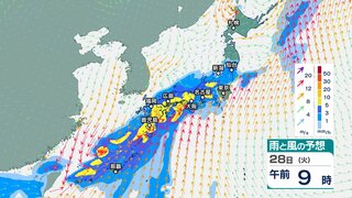 九州南部・奄美、四国、東海では「線状降水帯」発生の恐れ　大雨災害が発生する可能性も　今後の雨風の予想は？29日正午までのシミュレーション