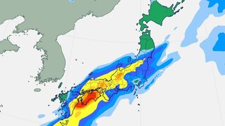 【大雨情報】四国、東海地方などで線状降水帯発生の可能性　東京も29日未明にかけて大雨のおそれ【台風1号】