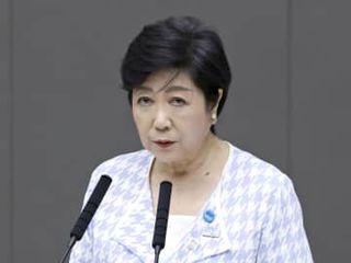 小池知事、3選出馬言及せず　2期目最後の都議会が開会