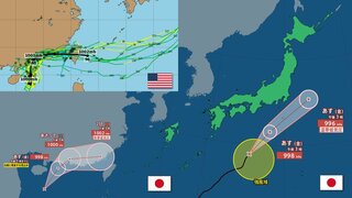 【台風情報】「台風2号」発生へ　南シナ海の熱帯低気圧が24時間以内に　気象庁　台風1号はあすにも温帯低気圧へ　気象庁＆海外予報機関の進路予想比較【31日までの雨・風シミュレーション】