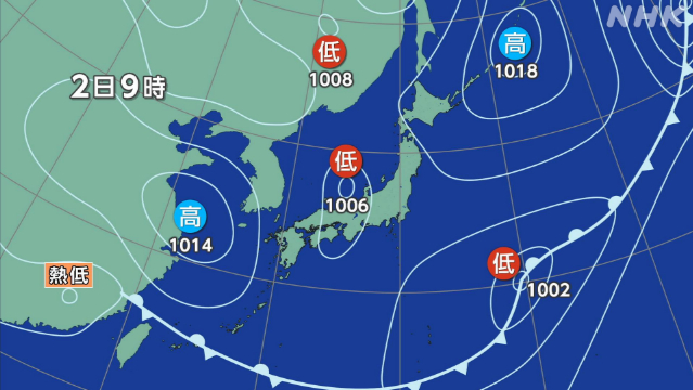 東日本と北日本 あすから大気不安定 局地的な激しい雨など注意