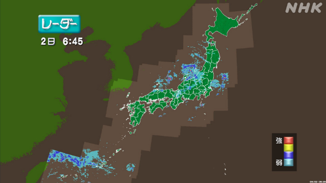 東～北日本 あすにかけ大気不安定 突風や激しい雨に注意