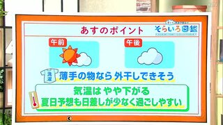 高知の天気　6日は午後からくもり空に　夏日予想も日差し少なく過ごしやすい　東杜和気象予報士が解説