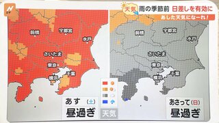 【6月8日 関東の天気】雨の季節前 日差しを有効に