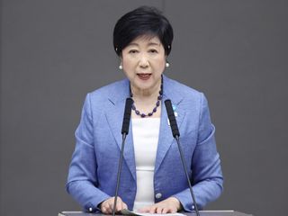 小池氏、３選出馬表明＝「東京大改革」推進を強調―蓮舫氏らと争う構図・都知事選