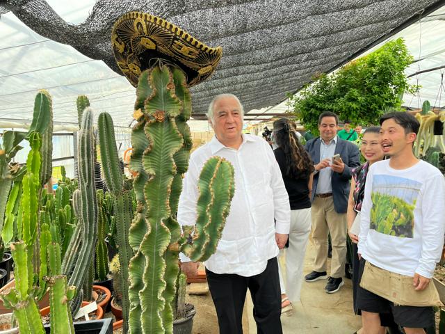 サボテンの国からサボテンの町へ　メキシコ観光大臣ら春日井市を訪問