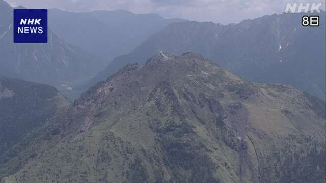 北アルプス焼岳 火山性地震の増加受け 山小屋の営業開始を延期