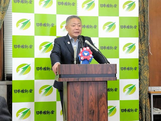 維新・馬場代表「我々は良い人間だから信用した」　旧文通費の混乱で