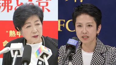 小池氏と蓮舫氏が18日に公約発表へ…小池氏は子育て支援や防災対策の強化、蓮舫氏は神宮再開発の見直しなど盛り込むか