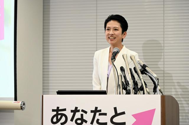 蓮舫氏も都知事選の公約発表　多子世帯に家賃補助、意思決定の透明化