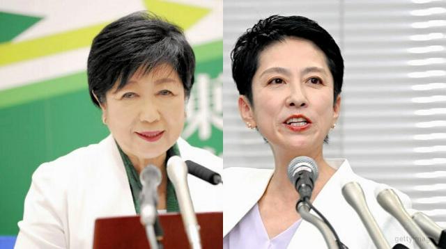 小池氏、現職の強み　蓮舫氏、行財政改革　公約発表で違い強調