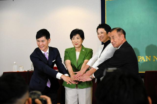 神宮外苑の再開発、小池氏「争点にならない」　蓮舫氏「厳格に検証」