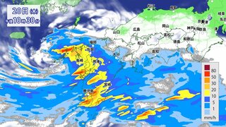 【大雨情報】九州は大雨　金曜午前にかけて「線状降水帯」発生おそれ　中国・近畿・関東甲信などの梅雨入りは土曜以降か【30分ごと降水シミュレーション】