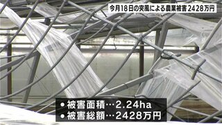 風速50メートルの竜巻発生か　6月18日の突風による農業被害２４２８万円　