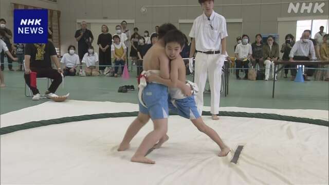 石川 穴水町 能登半島地震で被害の小学校で恒例の相撲大会