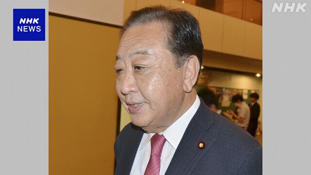 立民 野田元首相 “現時点で代表選に立候補する考えない”