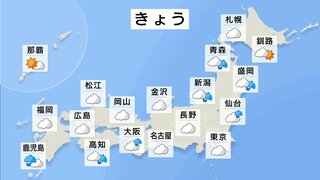 各地で梅雨空　九州南部や東北は激しい雨　土砂災害に警戒　関東は蒸し暑さ続く　午後はにわか雨も