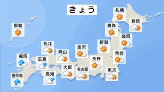 北・東日本は梅雨の晴れ間　関東や東海は気温急上昇　日曜～月曜は再び大雨予想