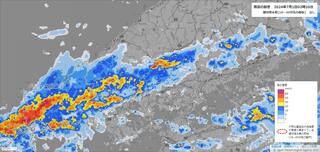 【大雨警報】広島県に大雨警報（土砂災害）発表　広島市など危険度が高まる　１日夕方にかけて土砂災害に警戒　昼頃にかけて断続的に活発な雨雲かかりさらに危険度高まるおそれ【この先30分ごとの降水シミュレーション】