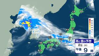 前線が北陸地方を南下 3日頃まで停滞か【雨と雲のシミュレーション】気象台は土砂災害、低い土地の浸水、河川の増水や氾濫に警戒呼びかけ