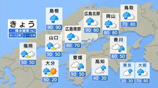 【きょう7/2(火) 広島天気】夕方まで局地的に激しい雨　大雨警報継続中　土砂災害に警戒