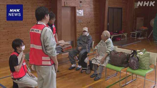 滋賀 米原 土石流の避難者 一部が2次避難所に移動