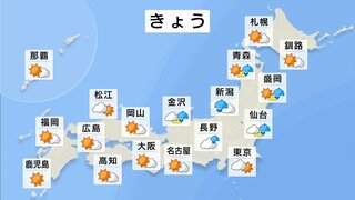 大雨エリアは北陸・東北へ　晴れる所は厳しい暑さに