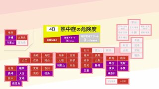 東日本中心に危険な暑さ 東京は今年初の猛暑日へ　静岡は38℃予想