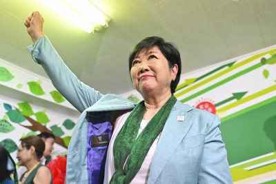 「命と暮らし守る」小池氏3選　蓮舫氏は次点届かぬ情勢　都知事選