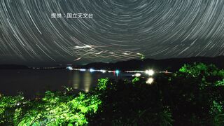 【天体ショー】無数の流れ星が縦横無尽に…　実は人工衛星「スターリンク」　夏の八重山地方で“光の舞”