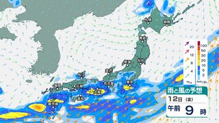 梅雨前線が南下し太平洋側に停滞　九州や関東甲信、東海、近畿、四国など広い範囲で大雨に【今後の雨・風のシミュレーション】