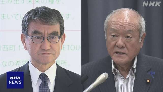 河野デジタル相 鈴木財務相と自民党総裁選めぐり協議か