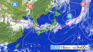 【大雨情報】梅雨末期で前線が17日にかけて北上　関東甲信・北陸・東北の広範囲で警報級の大雨のおそれ　九州南部地方は梅雨明けか　tbc気象台