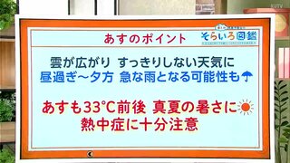 高知の天気　１９日は四国地方で梅雨明けか　午後は天気の急変に注意　東杜和気象予報士が解説