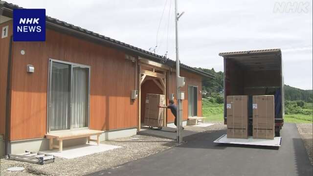 「ふるさと回帰型」の木造戸建て仮設住宅が完成 石川 穴水町